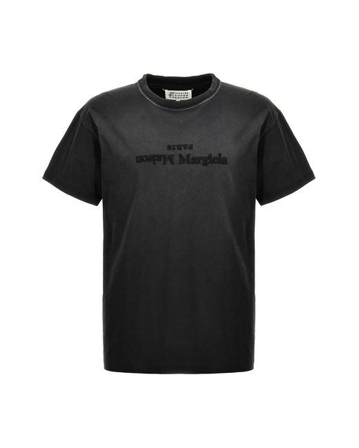 Maison Margiela Logo T-Shirt in Black für Herren