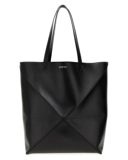 Shopping 'Puzzle Fold Tote XL' di Loewe in Black da Uomo