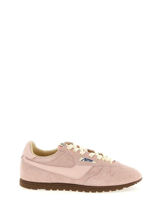 Autry Pink 'windspin' Sneakers