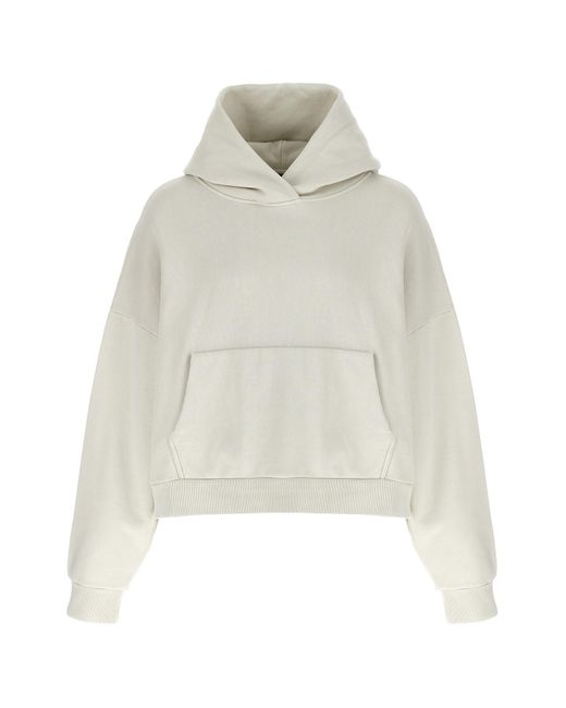 Entire studios White Cotton Hoodie for men