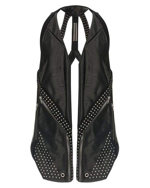 Rick Owens Black 'Temple' Vest for men