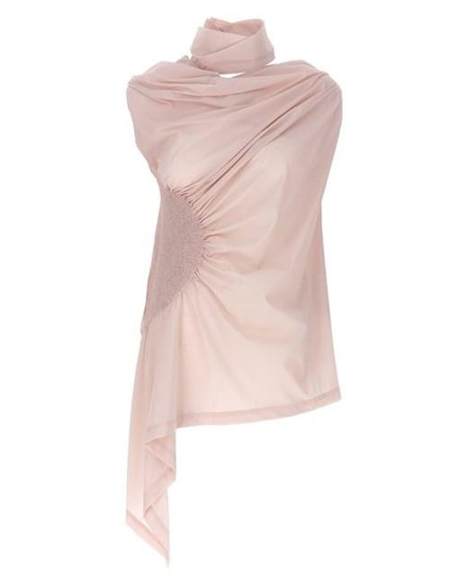Top 'Eye of the bean' di Issey Miyake in Pink