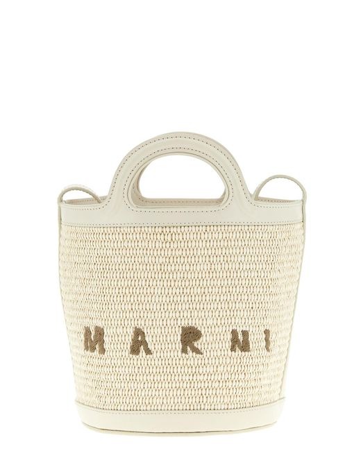 Marni Natural 'tropicalia' Small Bucket Bag