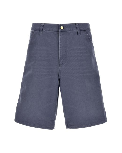 Carhartt Blue 'single Knee' Bermuda Shorts for men