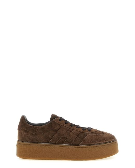 Hogan Brown ' Cool' Sneakers