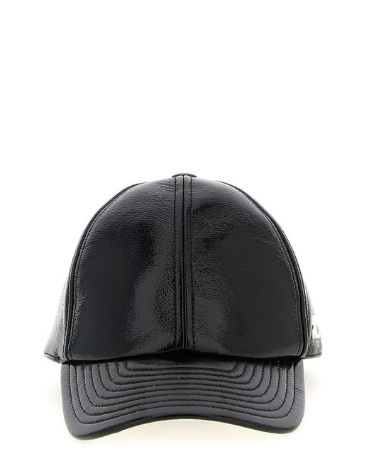 Courreges Black 'reedition Vinyl' Cap