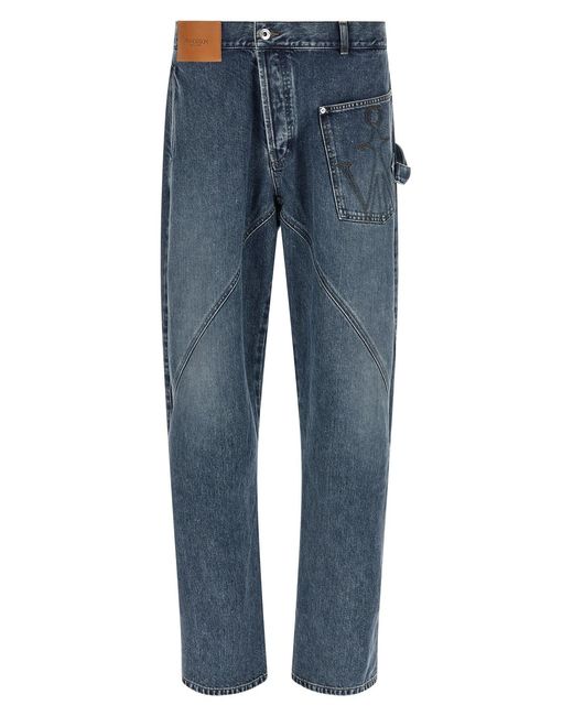 J.W. Anderson Blue 'twisted Workwear' Jeans for men