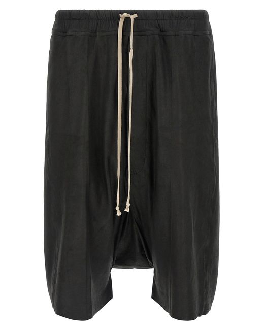 Rick Owens Black 'rick S Pods' Bermuda Shorts for men