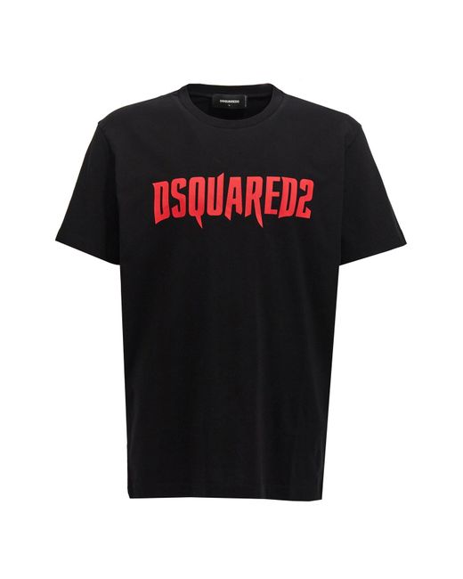 DSquared² T-Shirt Mit Logodruck in Black für Herren