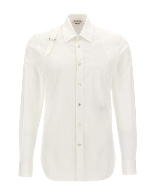 Alexander McQueen "Harness" Hemd in White für Herren