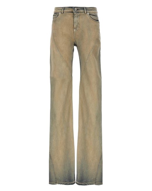 Rick Owens Natural Jeans "Bias Bootcut"
