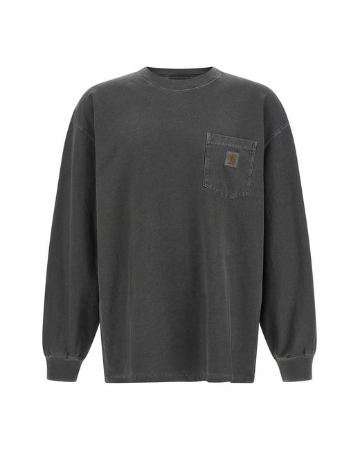 Carhartt Gray 'pocket' T-shirt for men