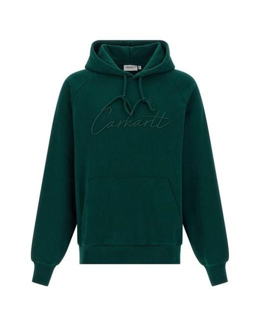 Felpa Con Cappuccio 'Ray' di Carhartt in Green da Uomo
