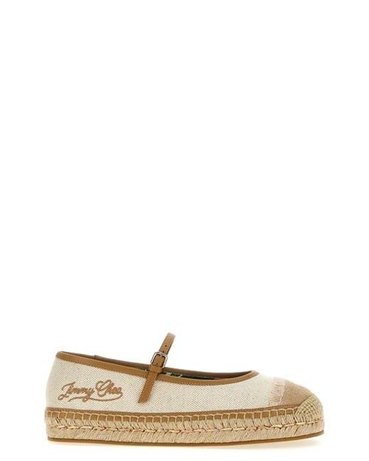 Jimmy Choo White 'Aciel' Espadrilles