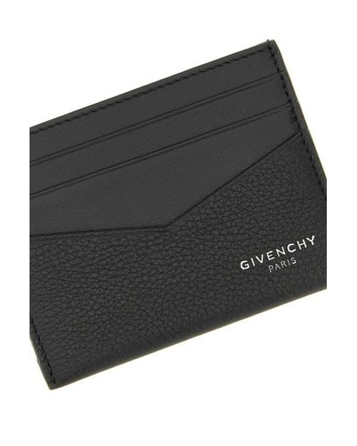 Leather Wallet-Uomo di Givenchy in Black da Uomo