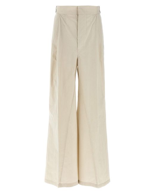Maison Margiela Natural Wide Range Of Trousers