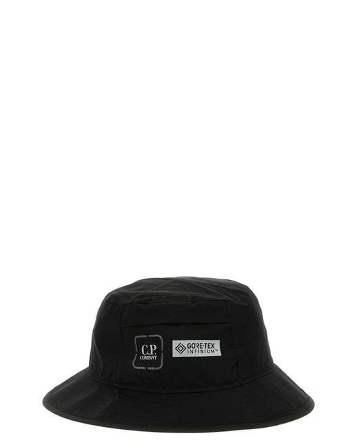 C P Company Black 'metropolis Series' Bucket Hat for men