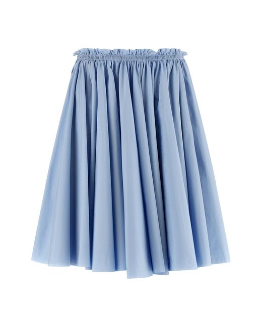 AMI Blue Wheel Skirt
