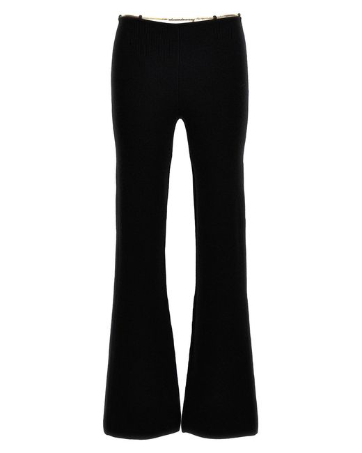 Alexander Wang Black Nameplate Chain' Pants