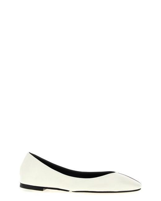 Jacquemus White 'les Ballerines Ovalo' Ballet Flats