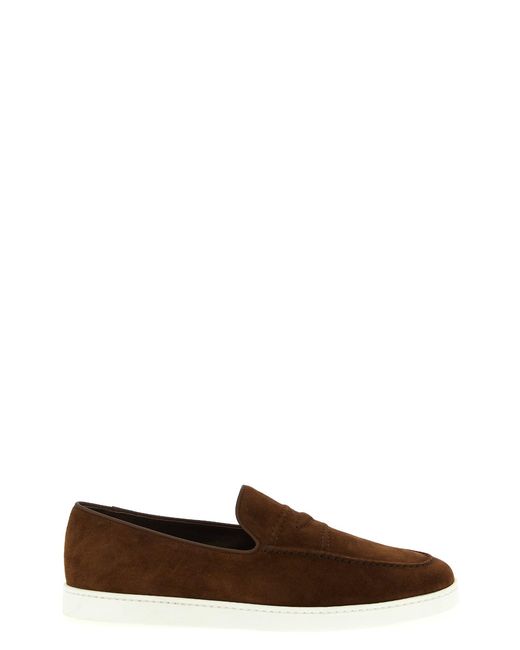 Church's Brown Suede Loafers for men
