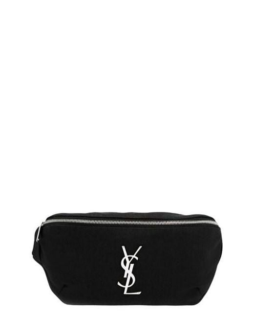 Saint Laurent Black 'classic Logo Monogramme' Waist Bag for men