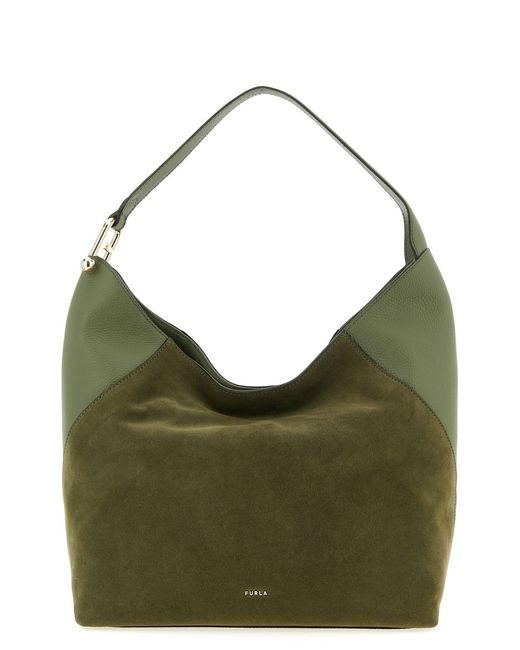 Furla Green ' Lara' Large Shoulder Bag