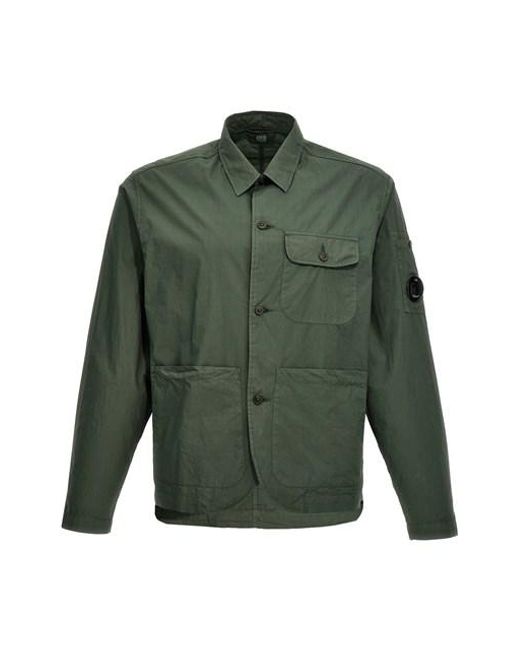 Camicia 'Workwear' di C P Company in Green da Uomo