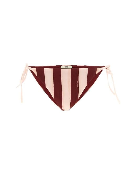 Fendi Multicolor 'pequin' Reversible Bikini Bottoms