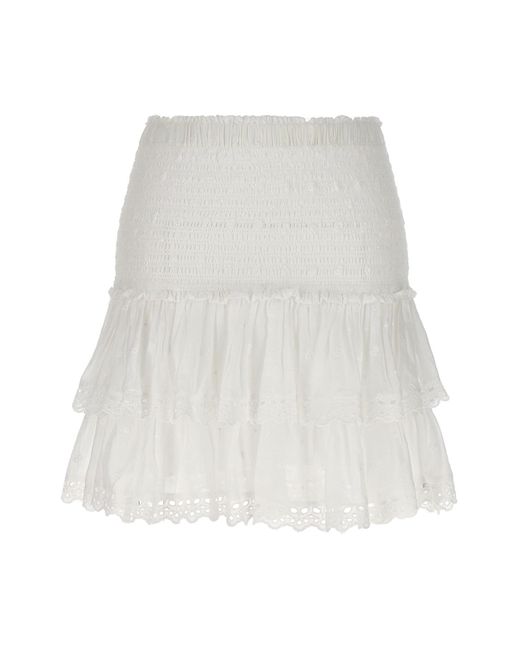 Isabel Marant White 'tinaomi' Skirt
