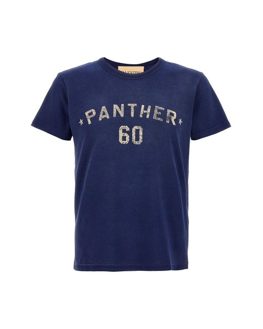Valentino Garavani Blue 'panther' T-shirt for men