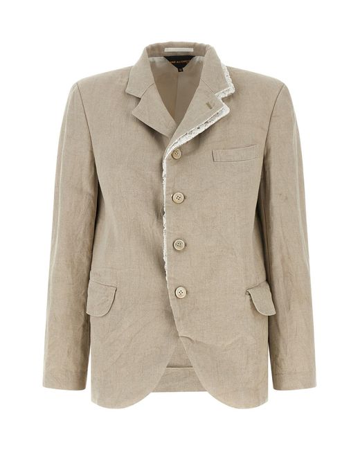 Comme des Garçons Natural Double Layer Lapel Blazer