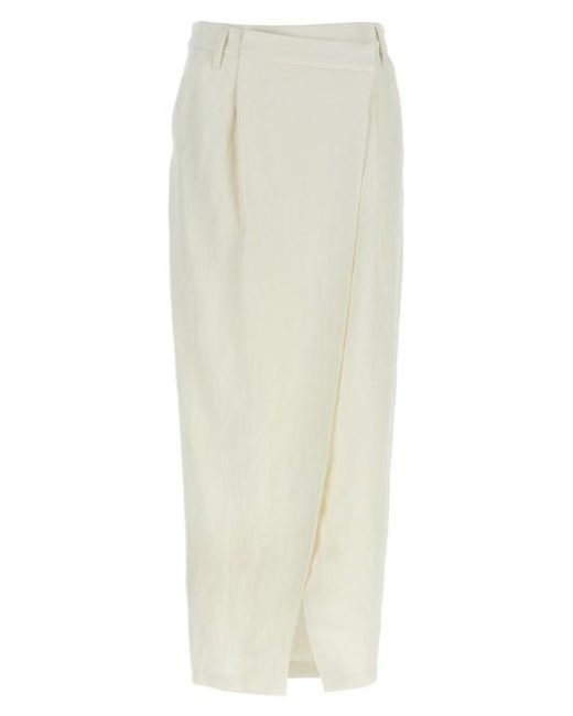 Gonna 'Wrap' di Brunello Cucinelli in White