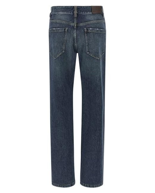 Jeans 'The Column' di Brunello Cucinelli in Blue