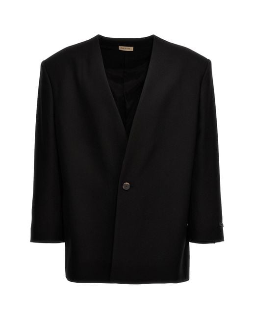 Fear Of God Blazer "Lapeless Suit" in Black für Herren
