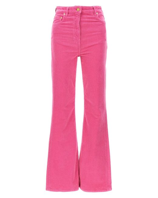 Ganni Pink Corduroy Trousers