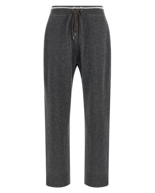 Pantalone Costa Inglese di Brunello Cucinelli in Gray