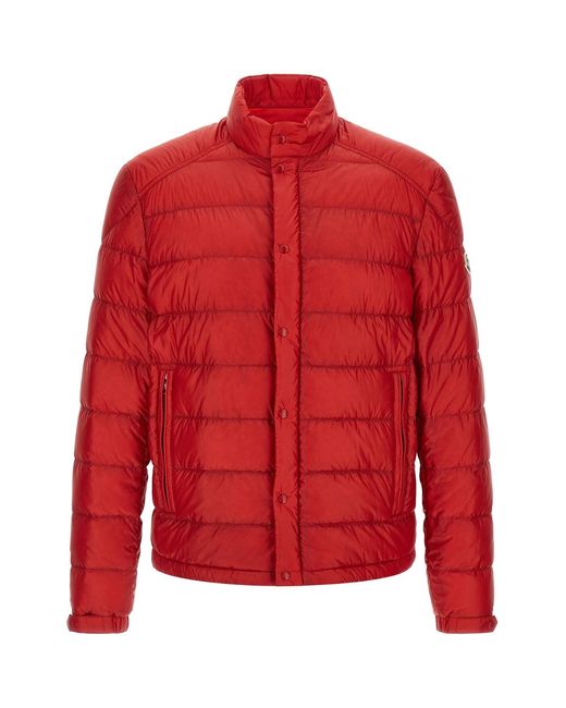 Moncler Red 'selves' Down Jacket for men