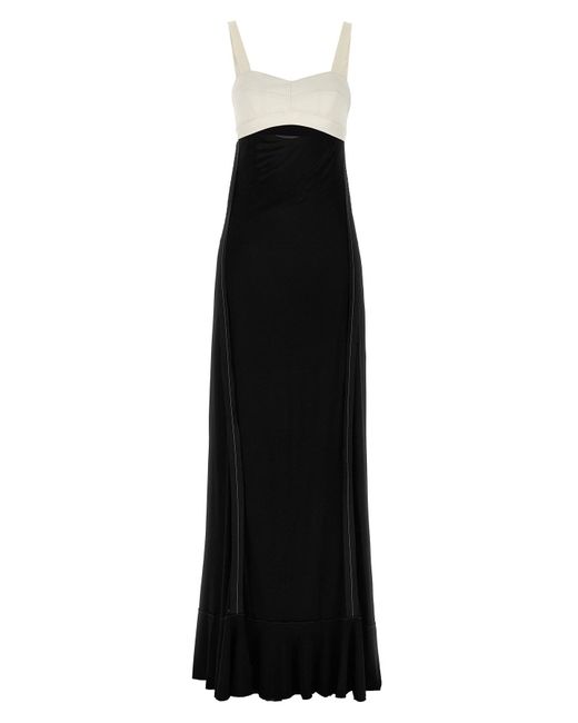 Victoria Beckham Black Bra Detail Dress