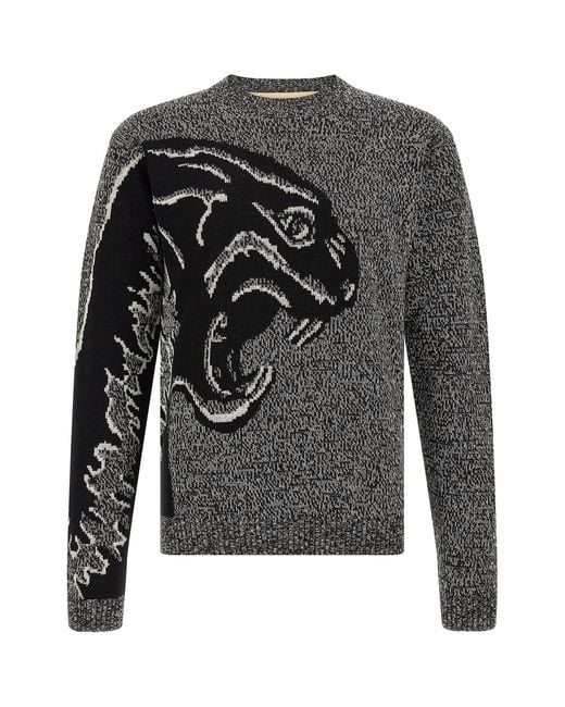 Valentino Garavani Black 'panthère' Sweater for men