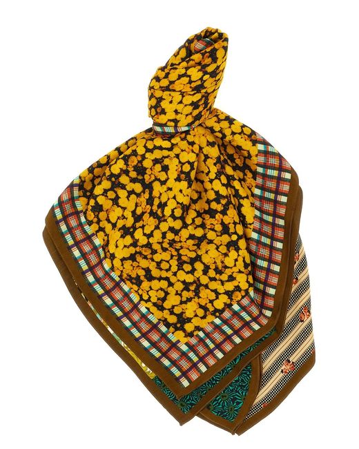 Dries Van Noten Metallic 'flora' Scarf for men