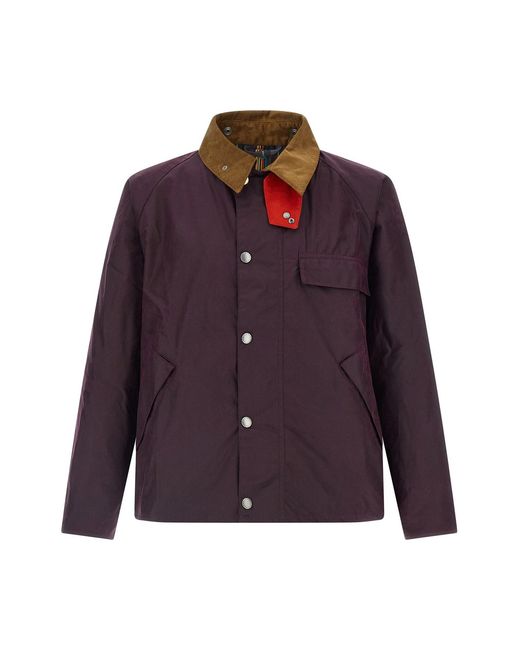 Barbour Purple Paul Smith Loves 'transport' Jacket for men