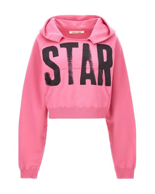 1017 ALYX 9SM Pink Kapuzenpullover "Star"