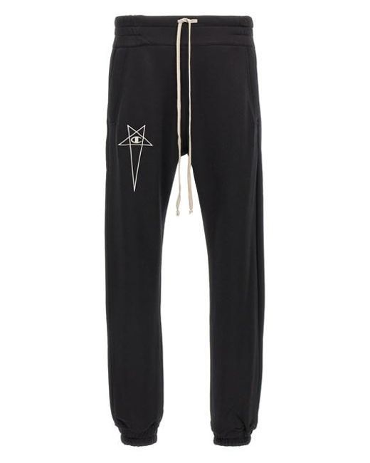 Jogging Champion X di Rick Owens in Black da Uomo