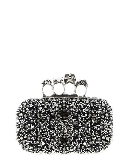 Alexander McQueen Gray 'knuckle' Clutch
