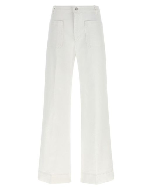 Victoria Beckham White 'alina' Jeans