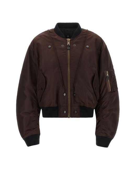 Maison Margiela Black ' Ma-1' Reversible Bomber Jacket