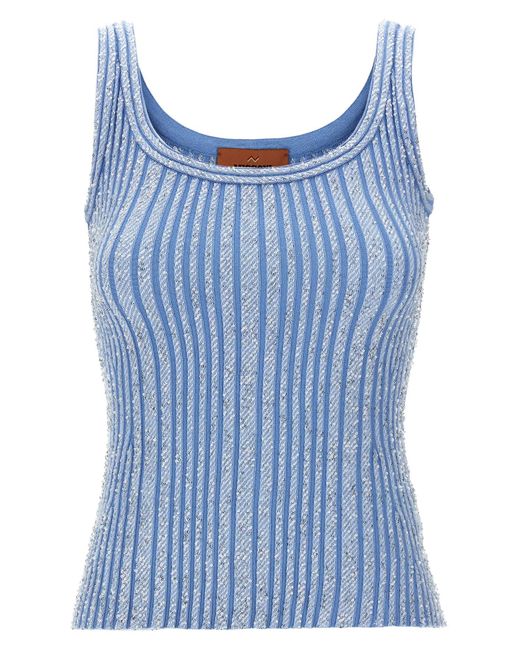 Missoni Blue Sequin Tank Top