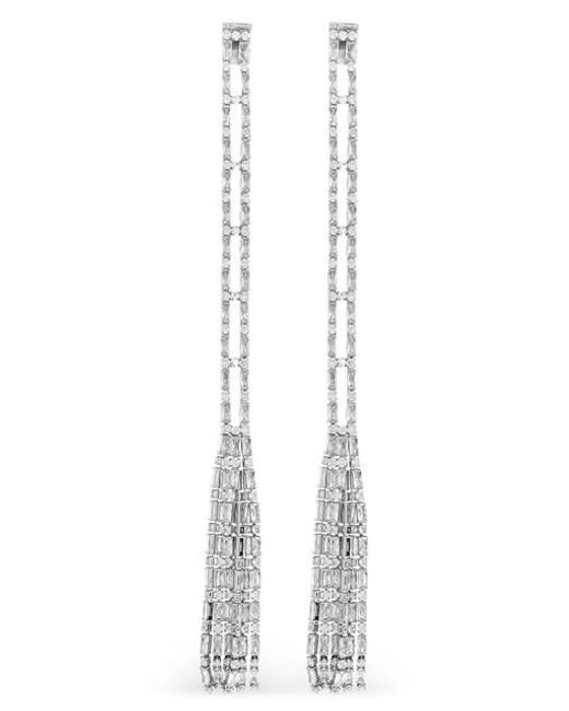 DSquared² White 'Strass Drop' Earrings