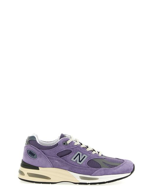 New Balance Purple 'made In Uk 991v2' Sneakers for men